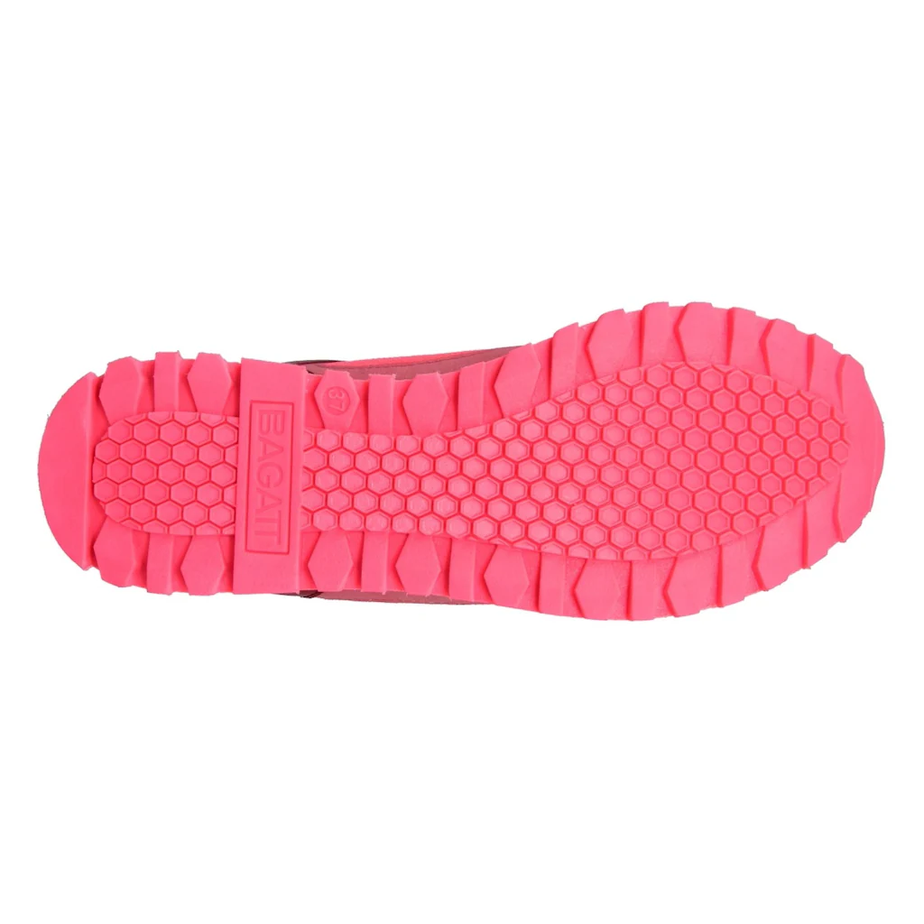 BAGATT Plateausneaker Modische Metallic-Einsätzen Freizeitschuh Halbschuh Schnürschuh Bestellen