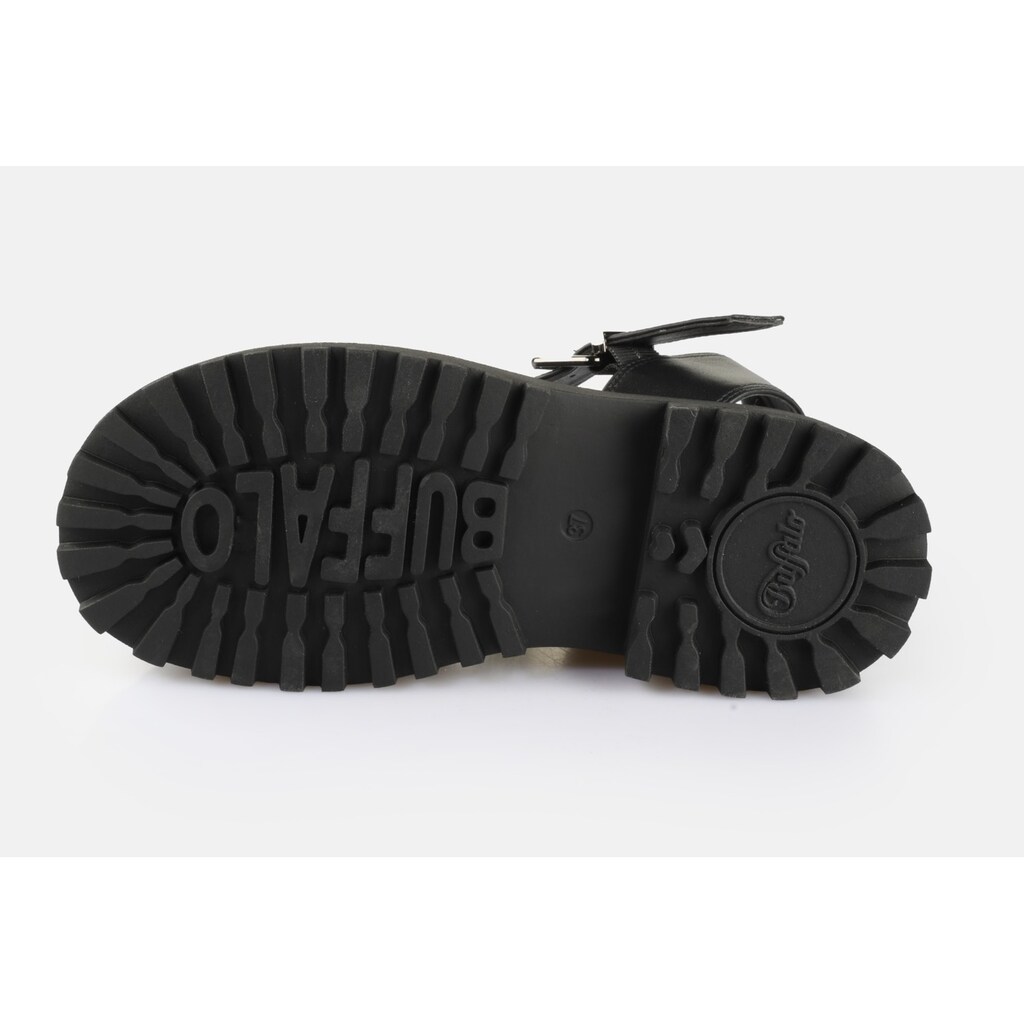 Buffalo Plateausandale »PLUTO JOJO« Riemchensandale Festival-Sandale Sommerschuh Mit Plateau