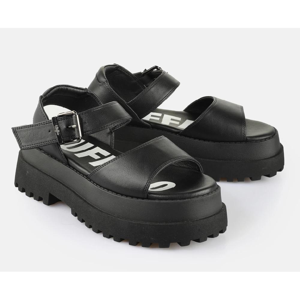 Buffalo Plateausandale »PLUTO JOJO« Riemchensandale Festival-Sandale Sommerschuh mit Plateau