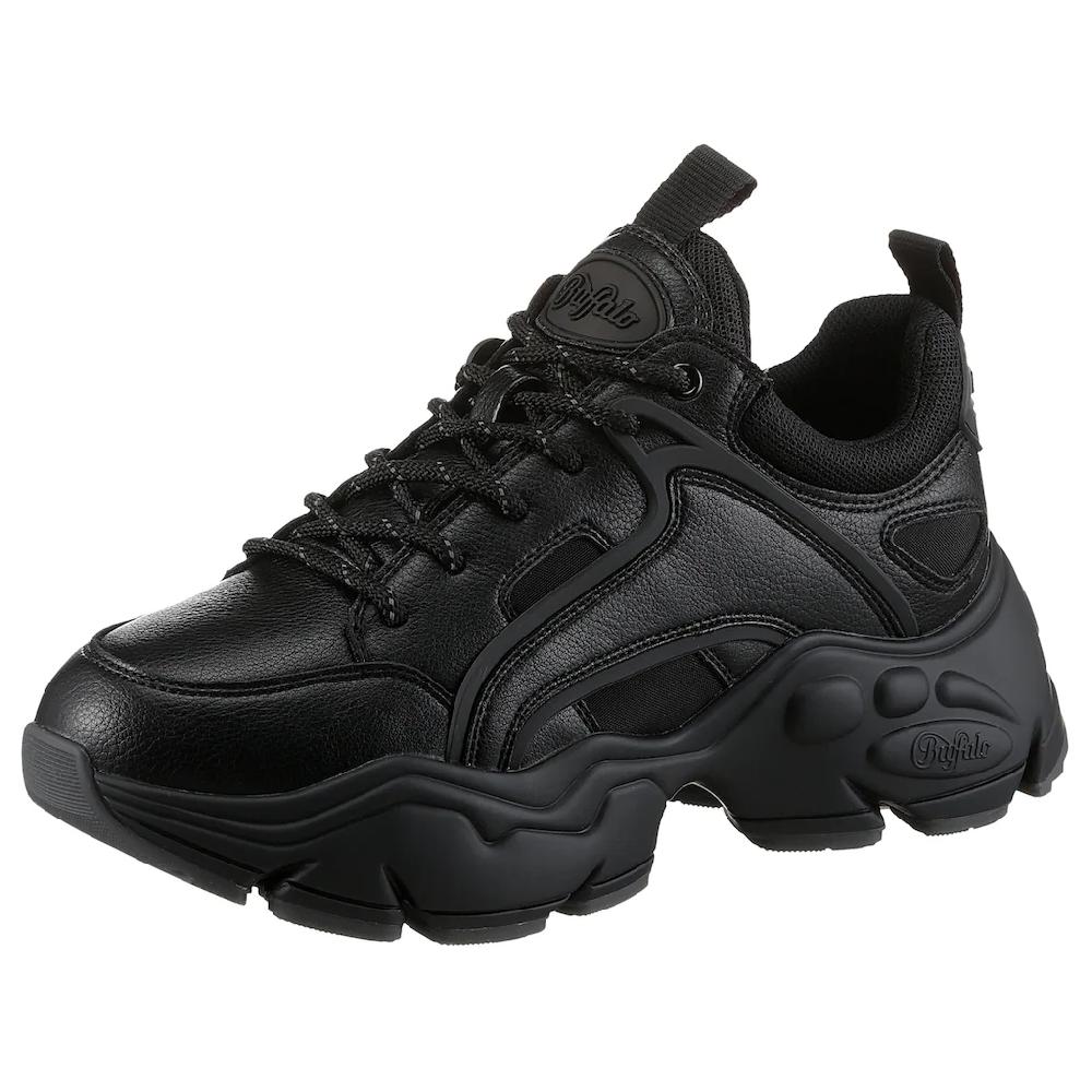 Buffalo Plateausneaker »BINARY« Halbschuh Schnürschuh Chunky Sneaker in monochromer Optik kaufen
