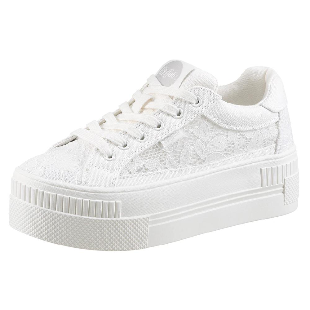 Buffalo Plateausneaker »PAIRED BLOOM« Schnürschuh Halbschuh Freizeitschuh mit MemoryFoam-Innensohle