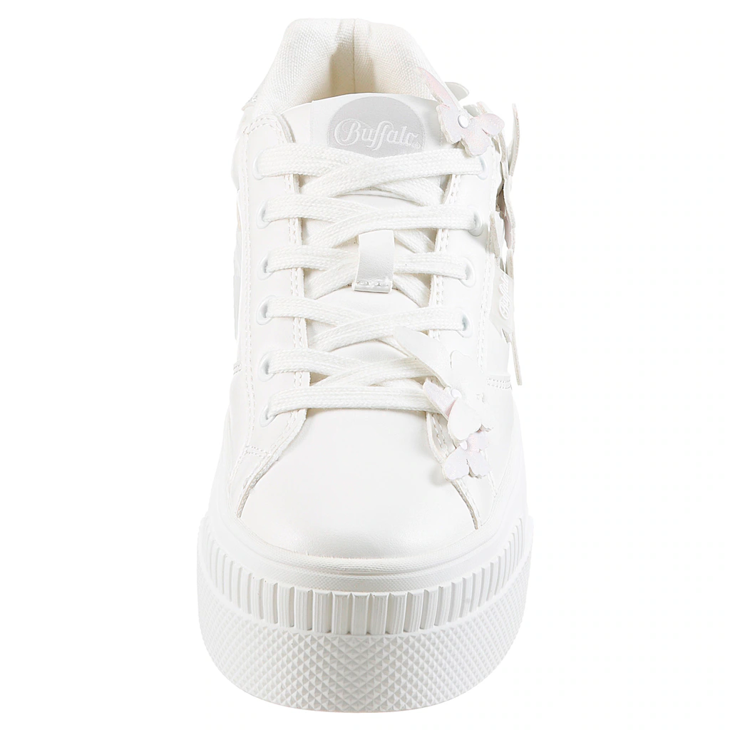 Buffalo Plateausneaker »PAIRED BUTTERFLY« Schnürschuh Freizeitschuh Halbschuh Mit Schmetterling-Verzierung