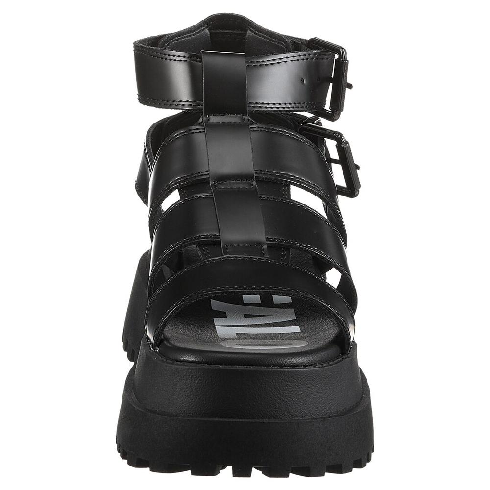 Buffalo Sandalette »PLUTO GLD« Plateausandale Festival-Sandale Mit Verstellbaren Schnallen