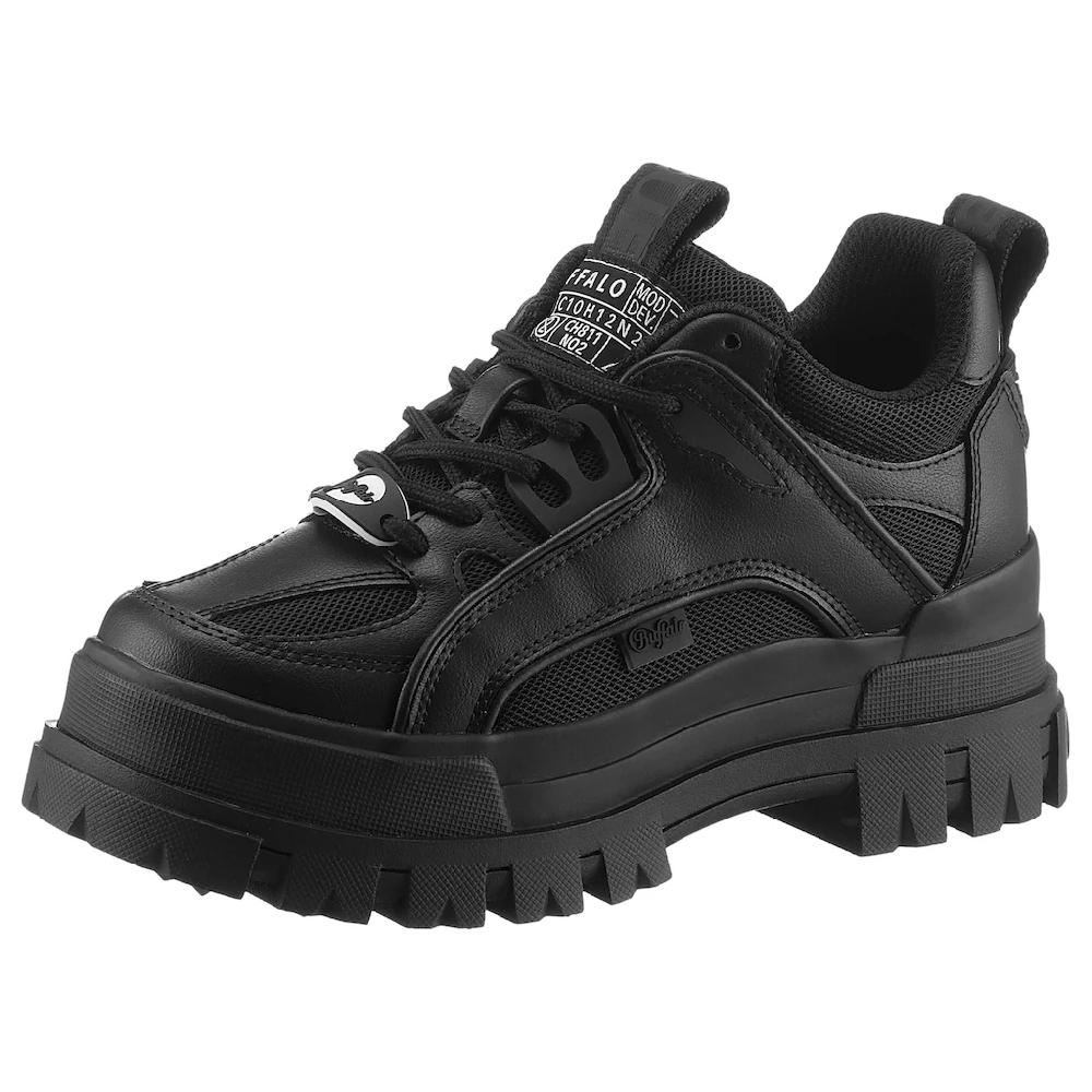 (Buffalo Schnürschuh mit Profilsohle Freizeitschuh Halbschuh Schnürschuh