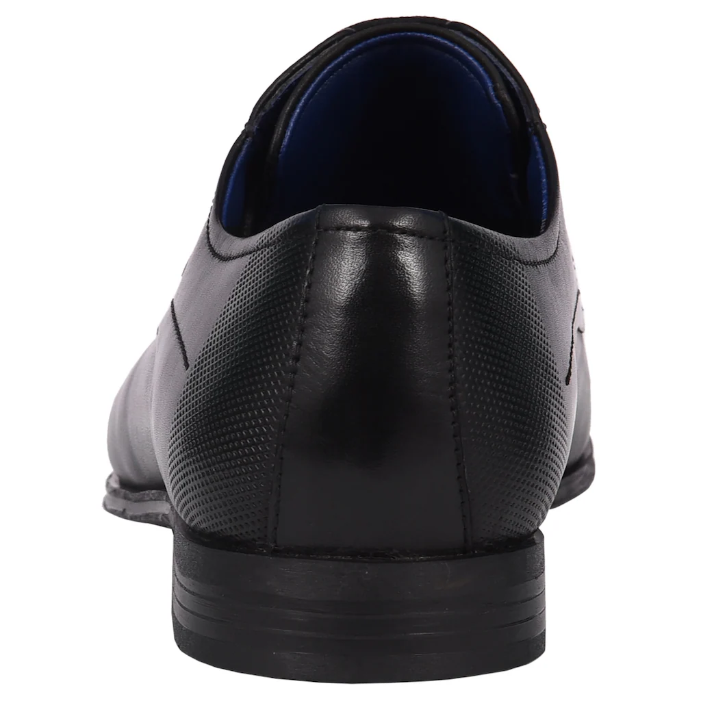 Bugatti Schnürschuh Blockabsatz Abendschuh Businessschuh Festtagsschuh Logoprägung ▷ Für