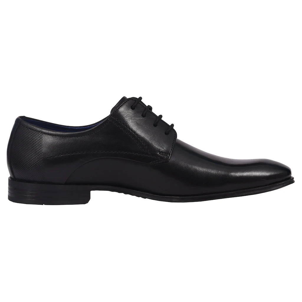 Bugatti Schnürschuh Blockabsatz Abendschuh Businessschuh Festtagsschuh Logoprägung ▷ Für