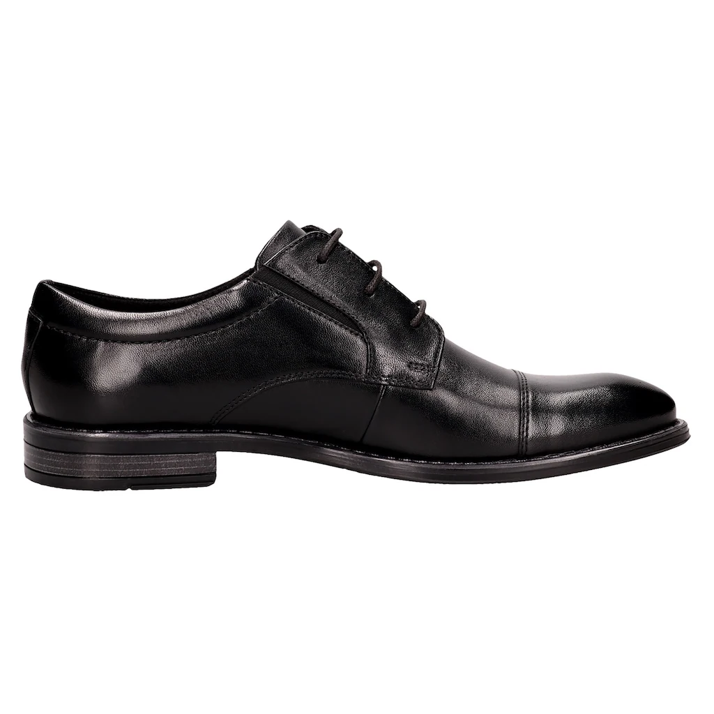 Bugatti Schnürschuh Blockabsatz Abendschuh Festtagsschuh Businessschuh Logoprägung ▷ Für