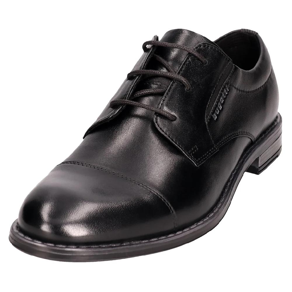 bugatti Schnürschuh Blockabsatz Abendschuh Festtagsschuh Businessschuh Logoprägung ▷ für
