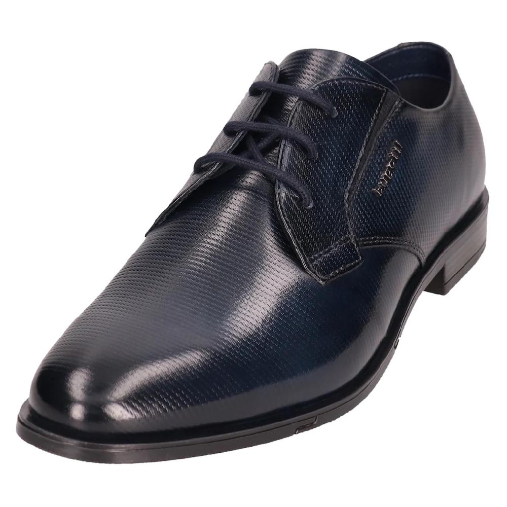 bugatti Schnürschuh Blockabsatz Businesschuh Abendschuh Festtagsschuh mit Prägung ▷ für