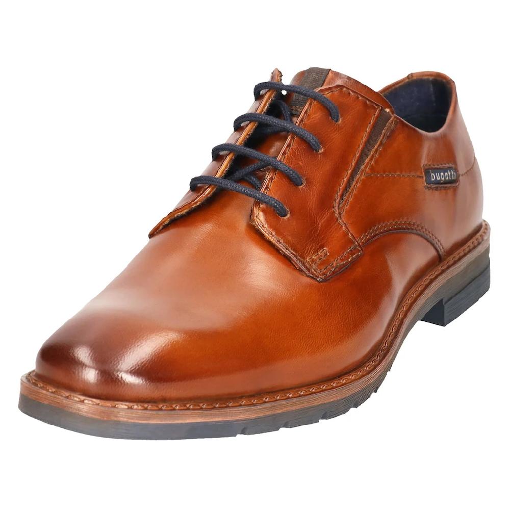 bugatti Schnürschuh Businessschuh Abendschuh mit kleinen Stretcheinsätzen Weite G ▷ für