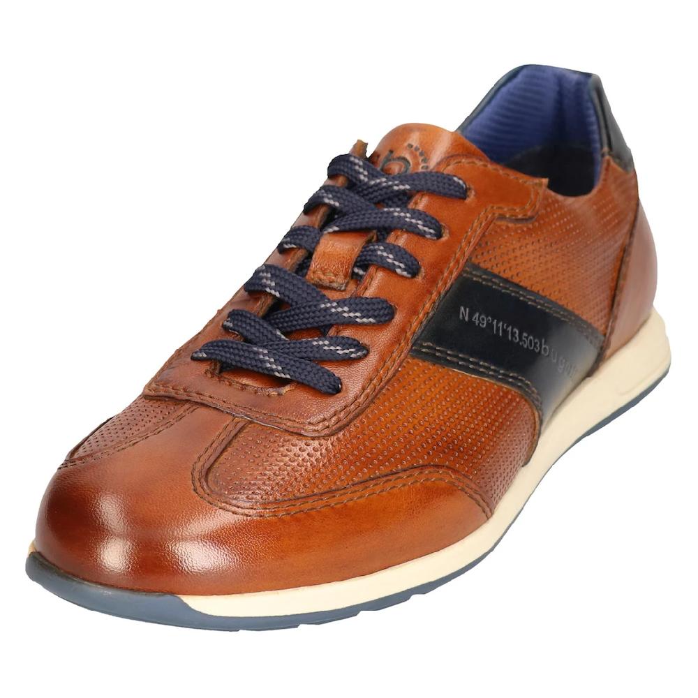 bugatti Slip-On Sneaker Halbschuh Slipper Businessschuh mit Kontrastbesatz