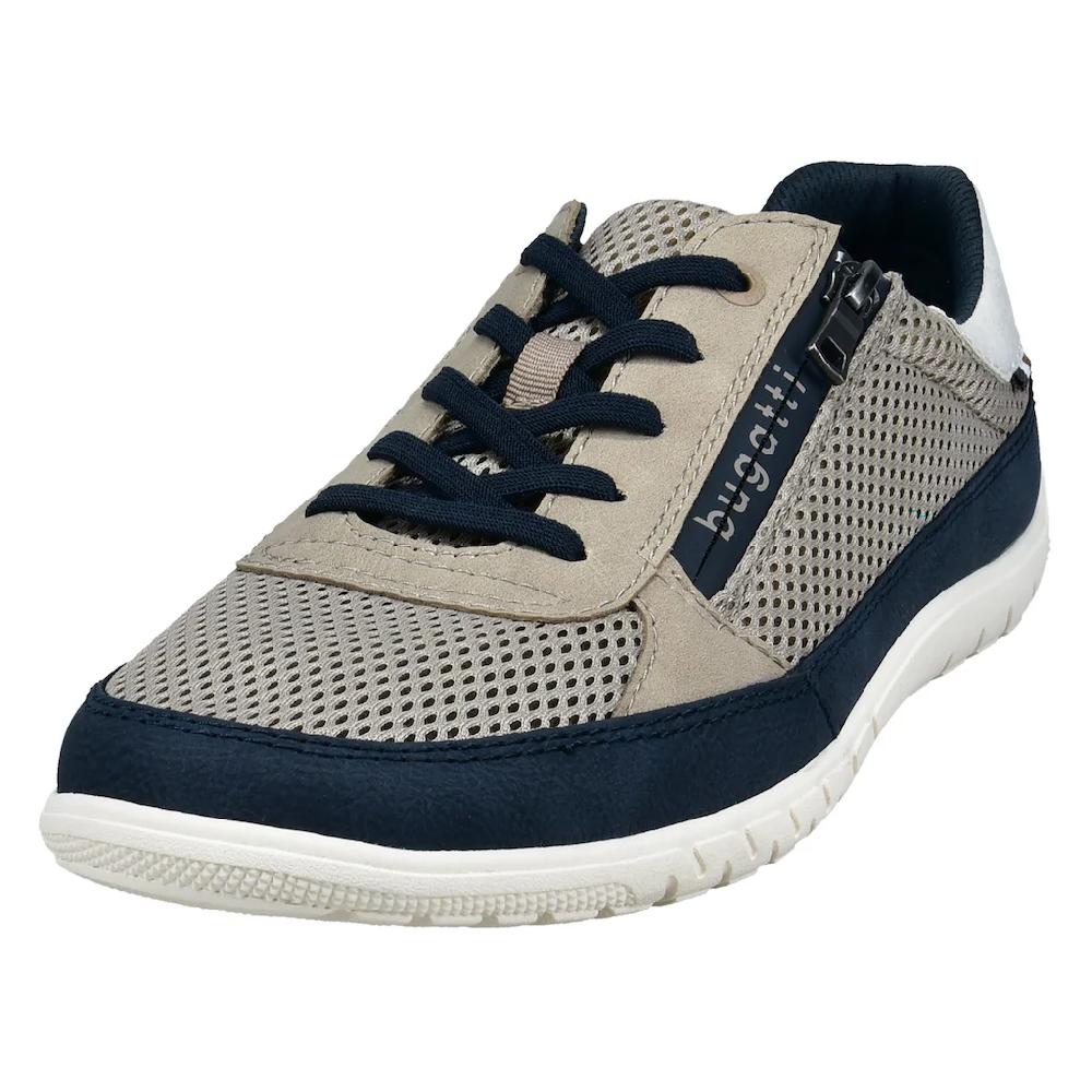 bugatti Sneaker Freizeitschuh Halbschuh Schnürschuh mit Kontrastbesätzen