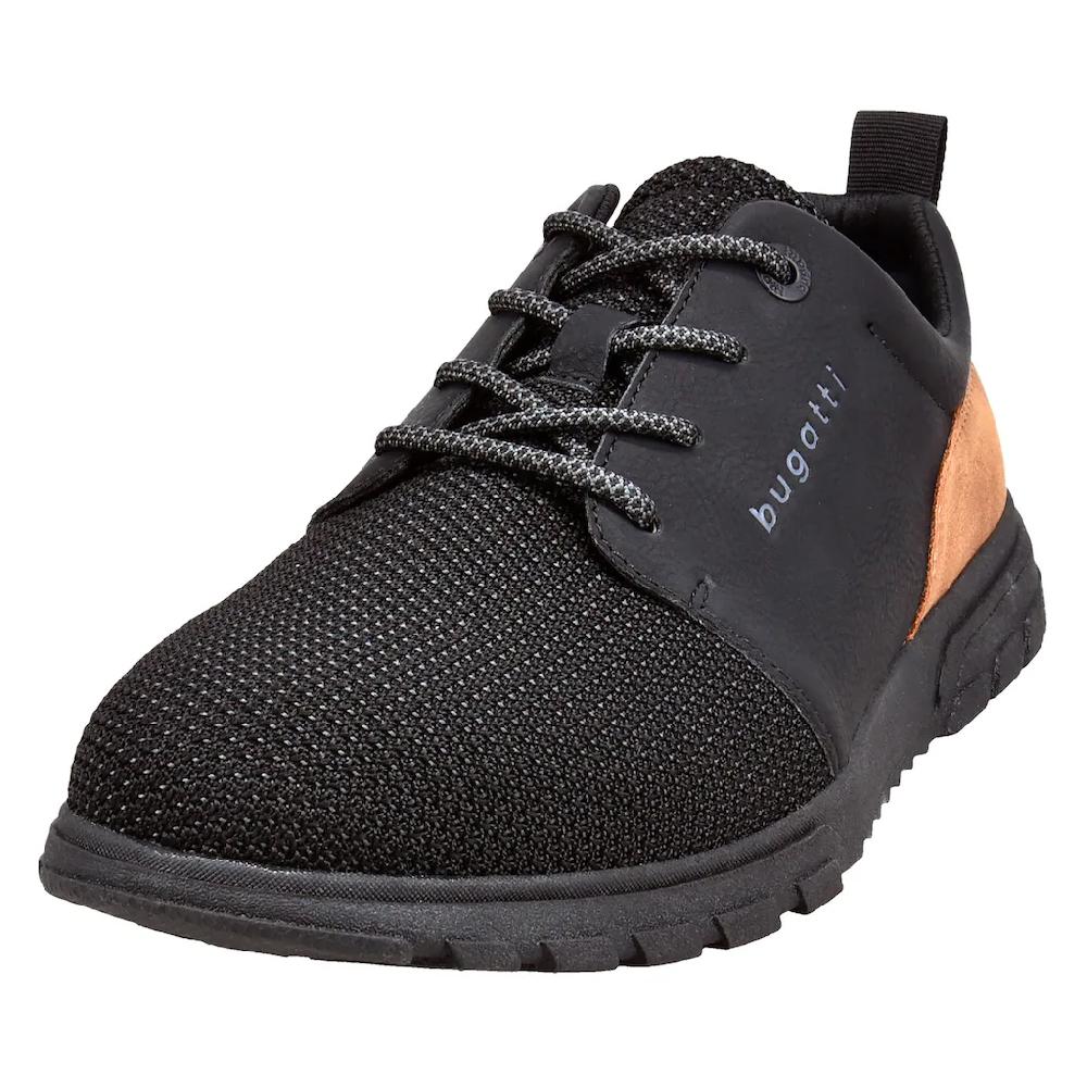bugatti Sneaker Freizeitschuh Halbschuh Schnürschuh mit Kontrastbesatz
