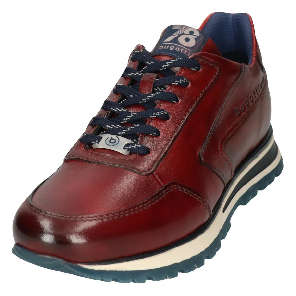 bugatti Sneaker mit seitlichem Logoprägung Freizeitschuh Halbschuh Schnürschuh ▷ für