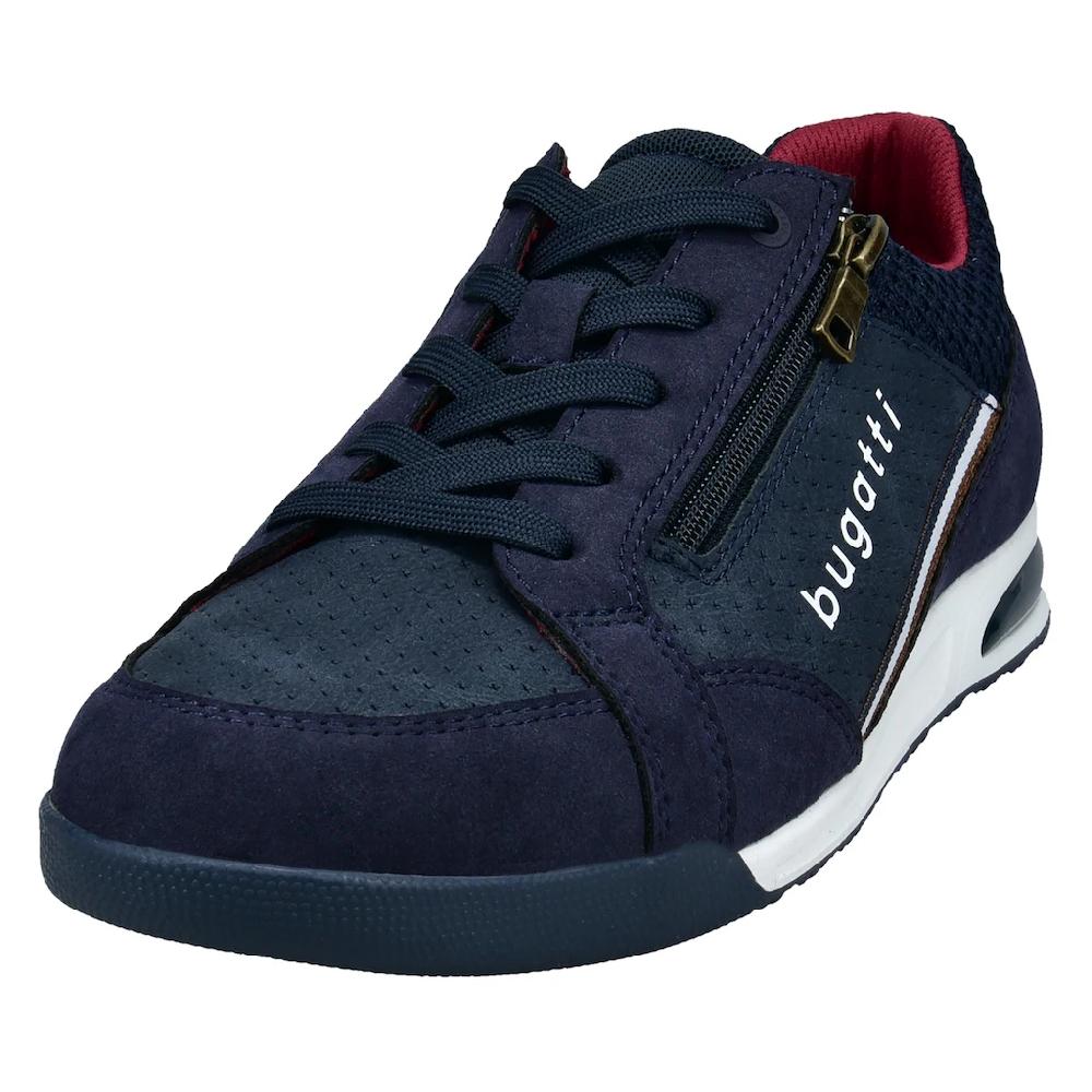 bugatti Sneaker Schnürschuh Halbschuh Freizeitschuh mit Kontrastbesätzen