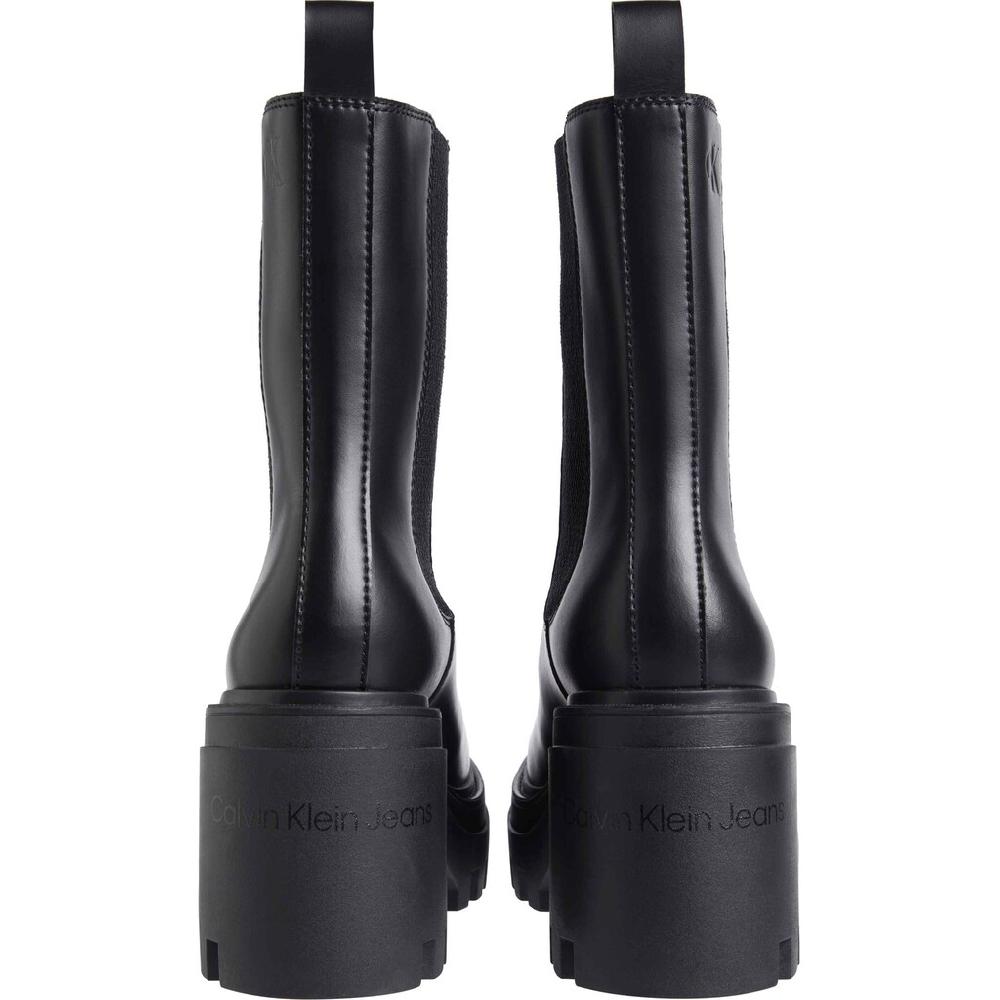 Calvin Klein Jeans Chelseaboots »CHUNKY HEELED CHELSEA LTH« Stiefelette Schlupfboots Blockabsatz Mit Anziehlasche Kaufen
