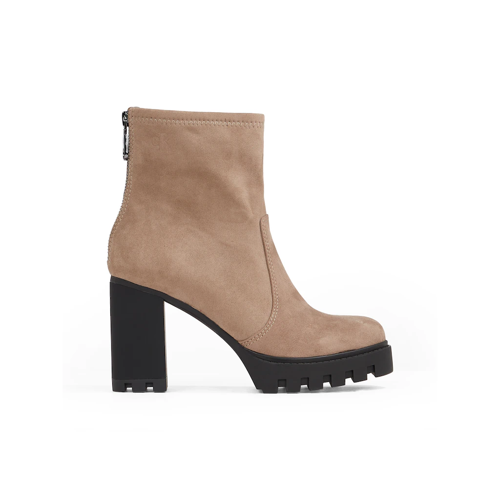 Calvin Klein Jeans High-Heel-Stiefelette »HEEL PLATFORM ZIP BOOT SS« Blockabsatz Plateau Stiefelette Praktischer Fersenreißverschluss ▷ Für