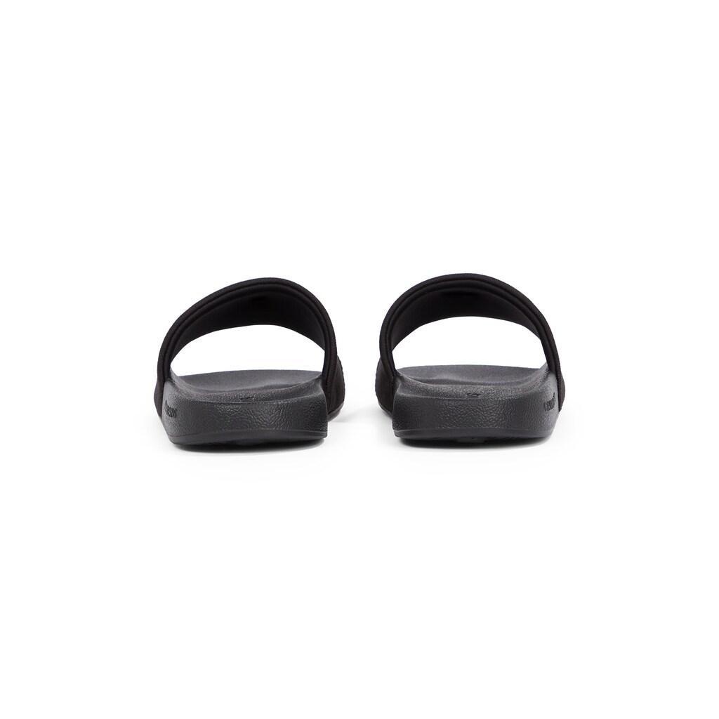 Calvin Klein Jeans Pantolette »SLIDE MONOGRAM HARDWARE« Poolslides Schlappen Sommerschuh Strandschuh Zum Schlupfen