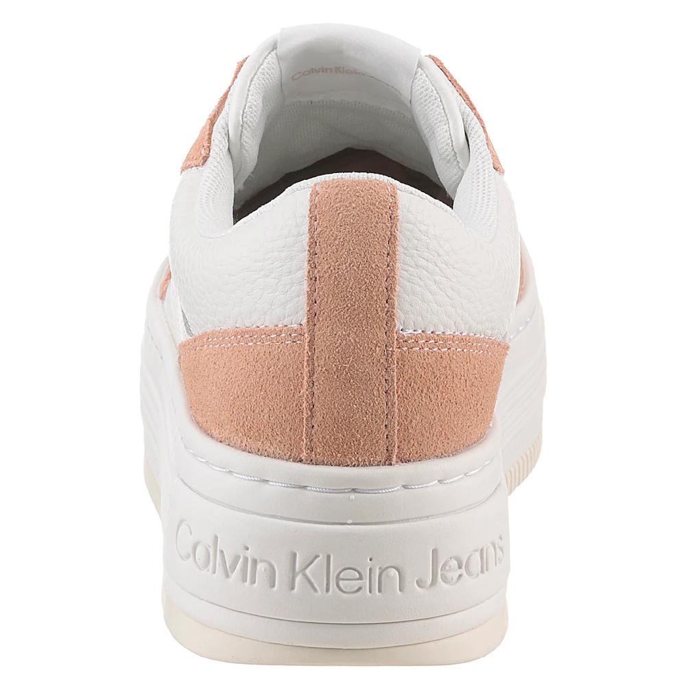 Calvin Klein Jeans Plateausneaker »BOLD FLATF LOW LACE TUMB LTH« Schnürschuh Halbschuh Freizeitschuh Mit Seitlichem CK-Logo Online Bestellen