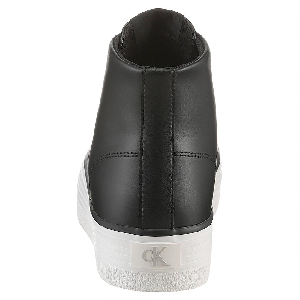 Calvin Klein Jeans Plateausneaker »BOLD VULC FLATF MID LTH IN« High Top Sneaker Schnürboots Mit CK Logo An Der Ferse Online Bestellen