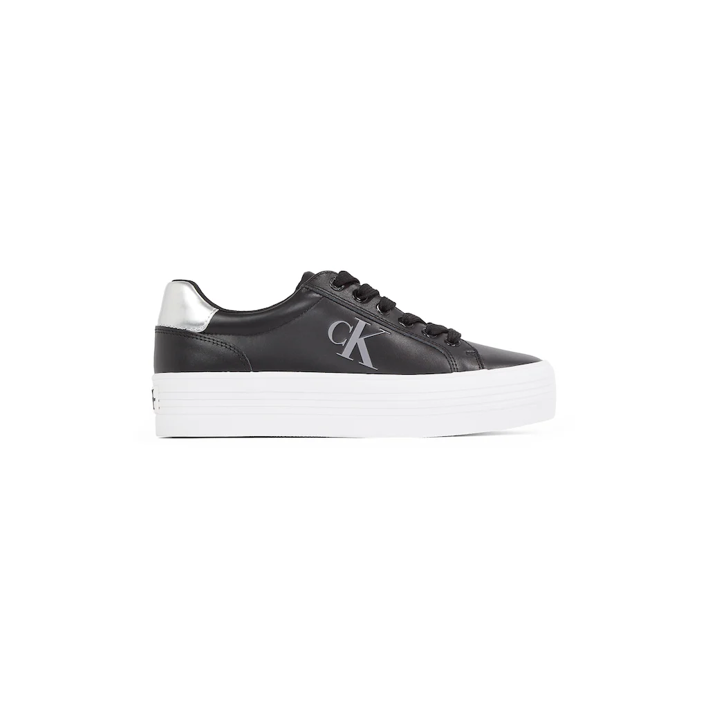 Calvin Klein Jeans Plateausneaker »BOLD VULC FLATF LACEUP LTH« Halbschuh Freizeitsneaker Schnürschuh Mit Stylischer Plateausohle Online Kaufen