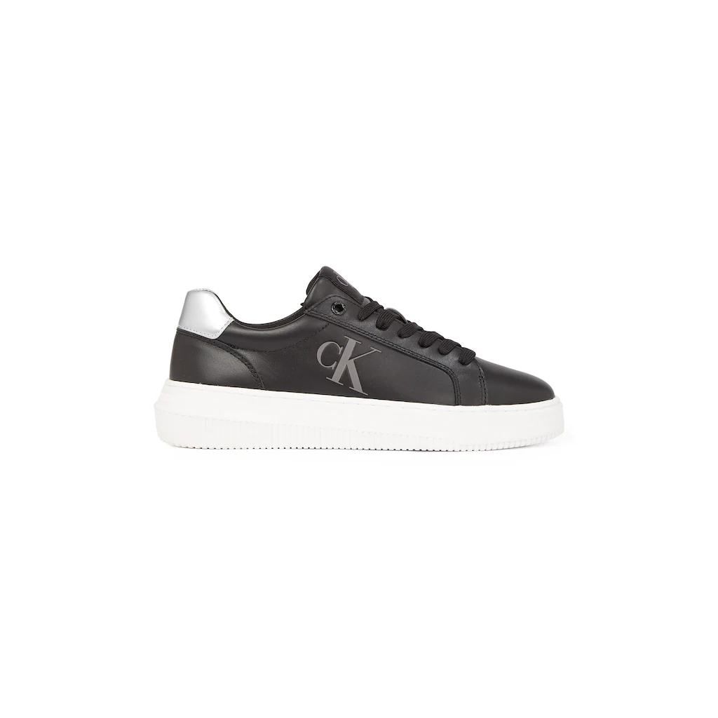 Calvin Klein Jeans Plateausneaker »CHUNKY CUPSOLE LACEUP LTH« Halbschuh Freizeitschuh Schnürschuh Mit Seitlichem CK-Logo ▷ Für