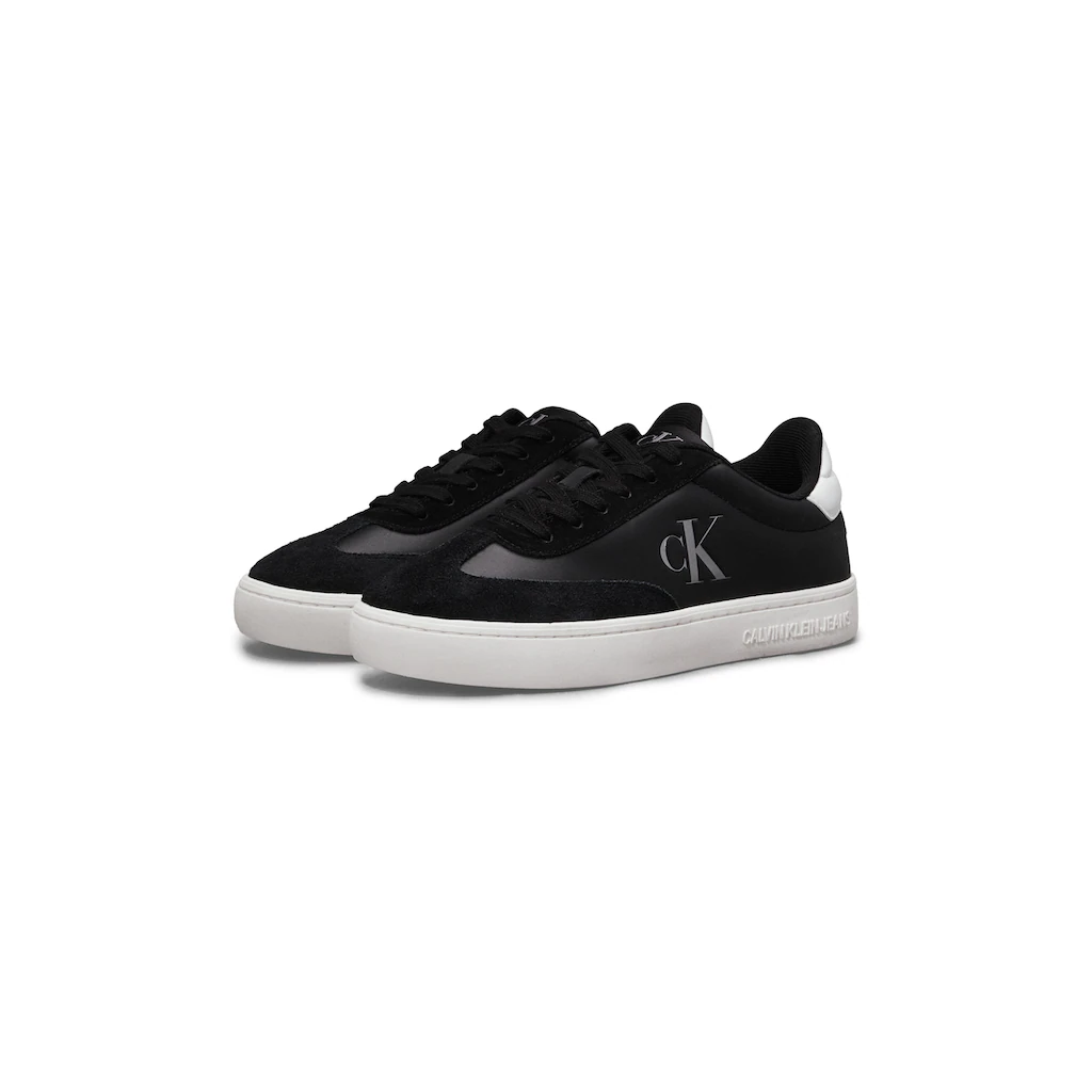 Calvin Klein Jeans Plateausneaker »CLASSIC CUPSOLE LOW MG MIX« Schnürschuh Halbschuh Freizeitschuh mit gepolstertem Schaftrand ▷ für
