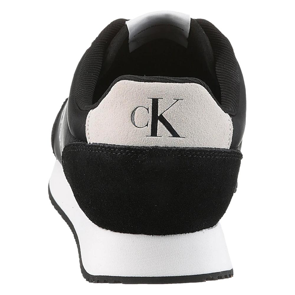 Calvin Klein Jeans Plateausneaker »RETRO RUNNER ICONIC SNK« Freizeitschuh Schnürschuh Halbschuh Mit Seitlichem CK-Logo ▷ Für