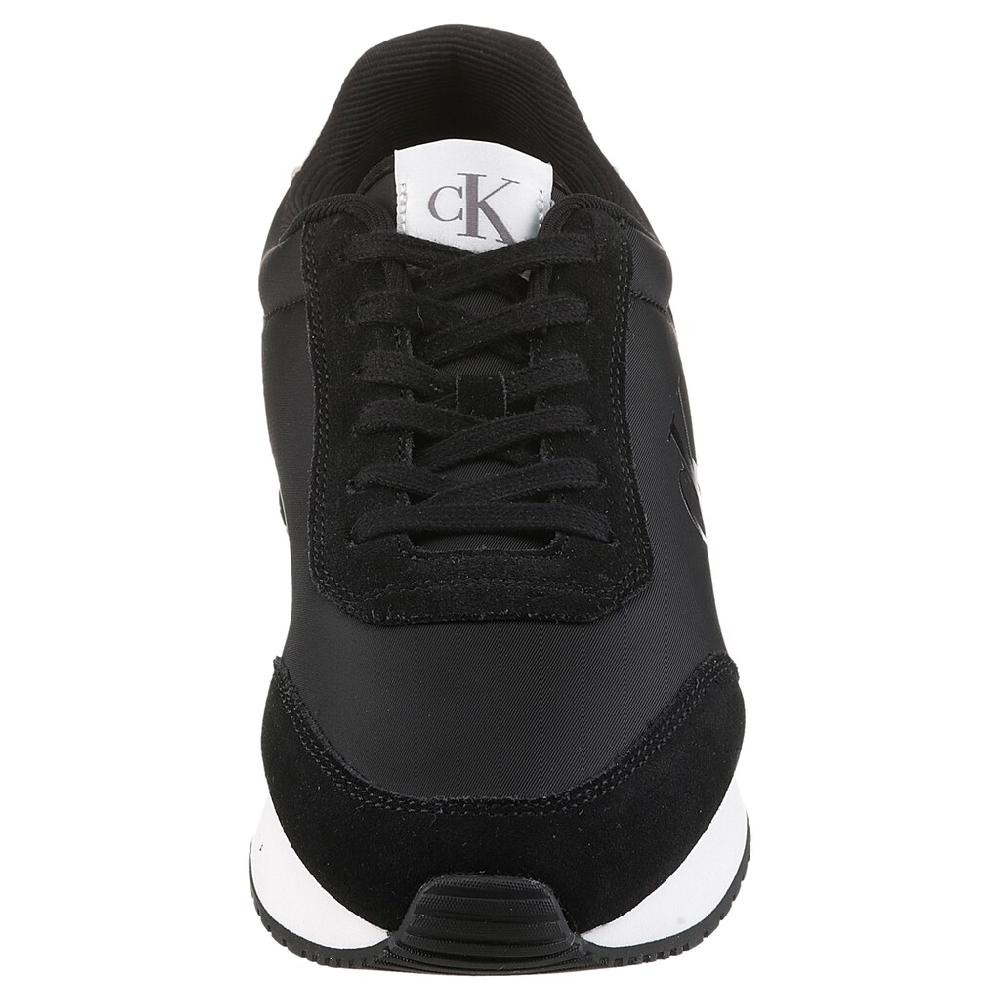 Calvin Klein Jeans Plateausneaker »RETRO RUNNER ICONIC SNK« Freizeitschuh Schnürschuh Halbschuh Mit Seitlichem CK-Logo ▷ Für