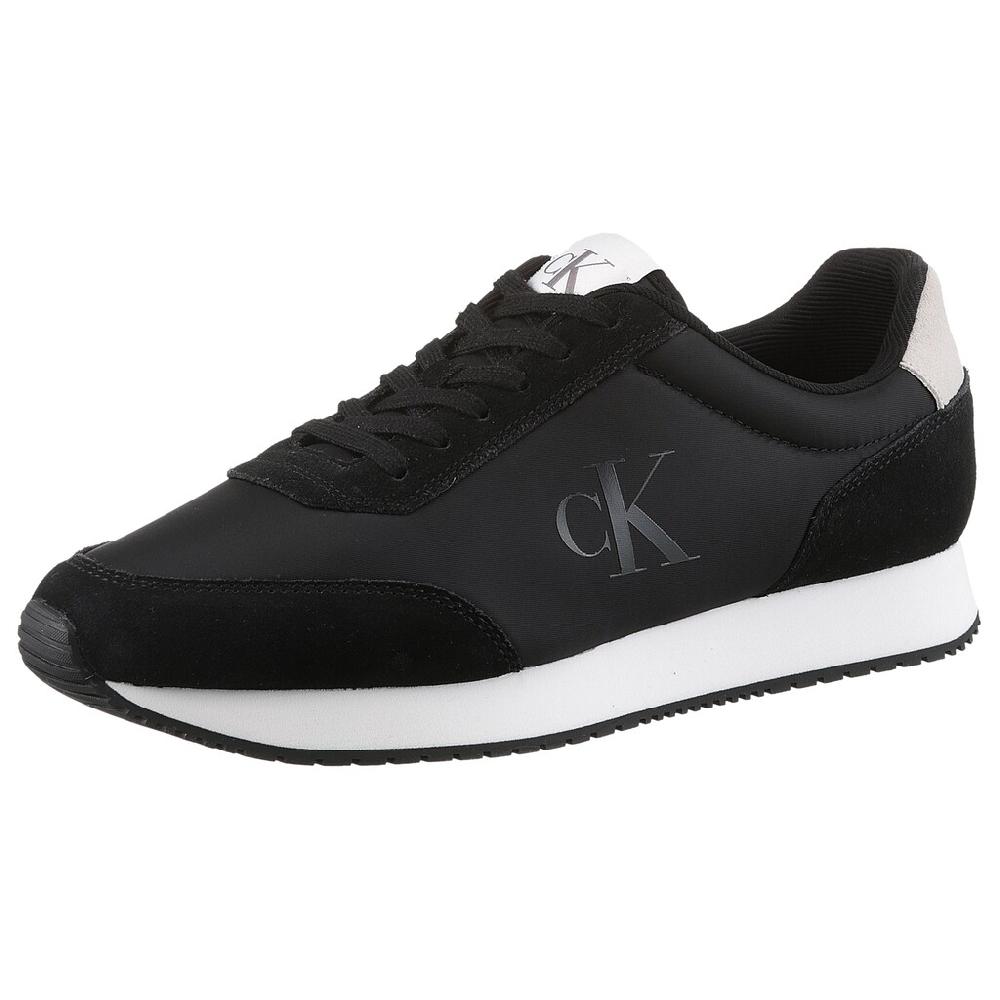 Calvin Klein Jeans Plateausneaker »RETRO RUNNER ICONIC SNK« Freizeitschuh Schnürschuh Halbschuh mit seitlichem CK-Logo ▷ für