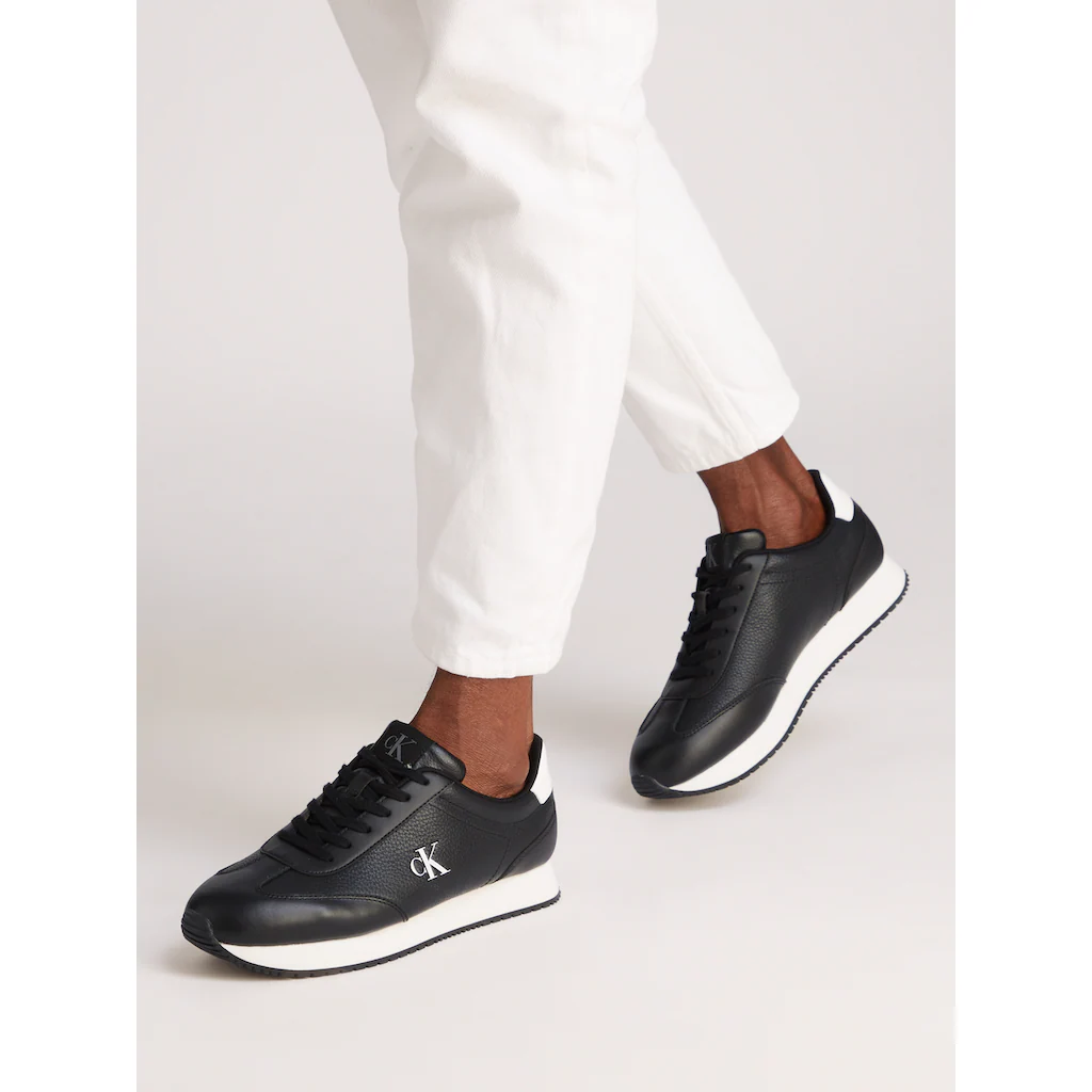 Calvin Klein Jeans Plateausneaker »RUNNER LACEUP TC« Freizeitschuh Halbschuh Schnürschuh Mit Kontrast-Logo Online Kaufen
