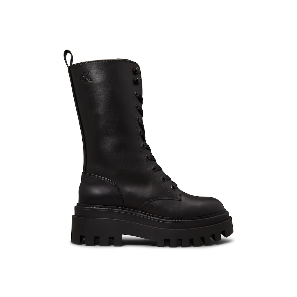 Calvin Klein Jeans Schnürboots »FLATFORM LACE UP BOOT MG LTH« Schnürstiefelette Plateauboots Mit Profilsohle Kaufen