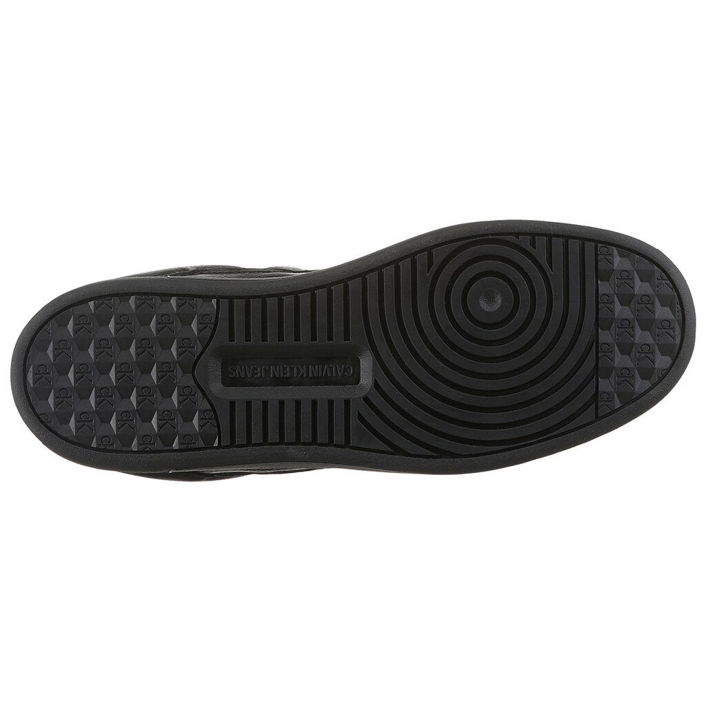 Calvin Klein Jeans Sneaker »BASKET CUP LOW LACEUP TUMBLED« Schnürschuh Freizeitschuh Basket-Halbschuh Mit Seitlichem Logo Online Bestellen