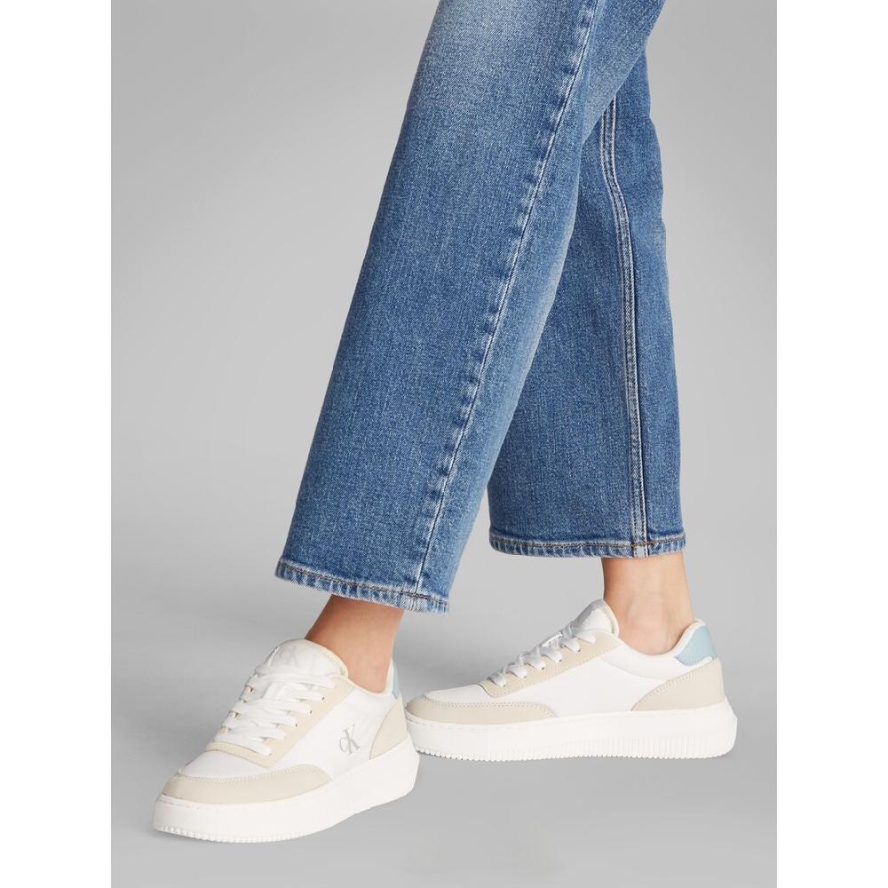 Calvin Klein Jeans Sneaker »CHUNKY CUPSOLE LOW MIX IN« Freizeitschuh Halbschuh Schnürschuh Mit CK Logo