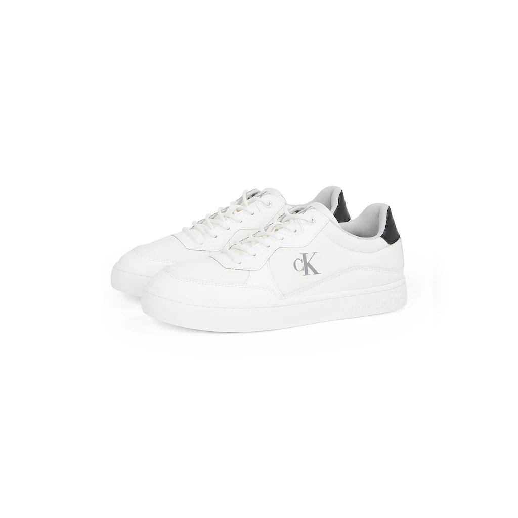 Calvin Klein Jeans Sneaker »CLASSIC CUPSOLE TECH RIPSTOP« Schnürschuh Halbschuh Freizeitschuh mit Kontrast an der Ferse
