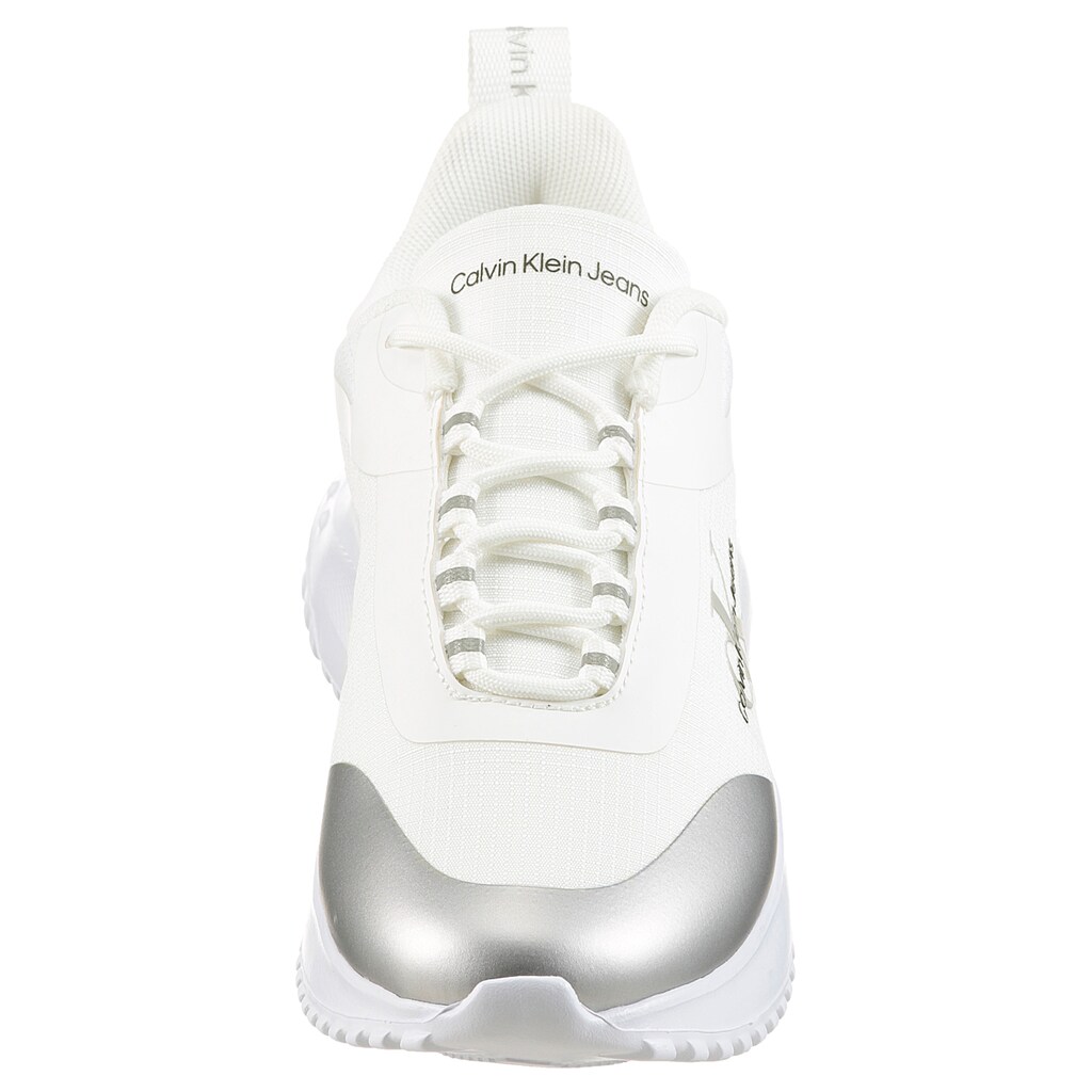 Calvin Klein Jeans Sneaker »EVA RUNNER LOW LACE MIX ML WN« Freizeitschuh Halbschuh Schnürschuh Mit Leichter Laufsohle Kaufen