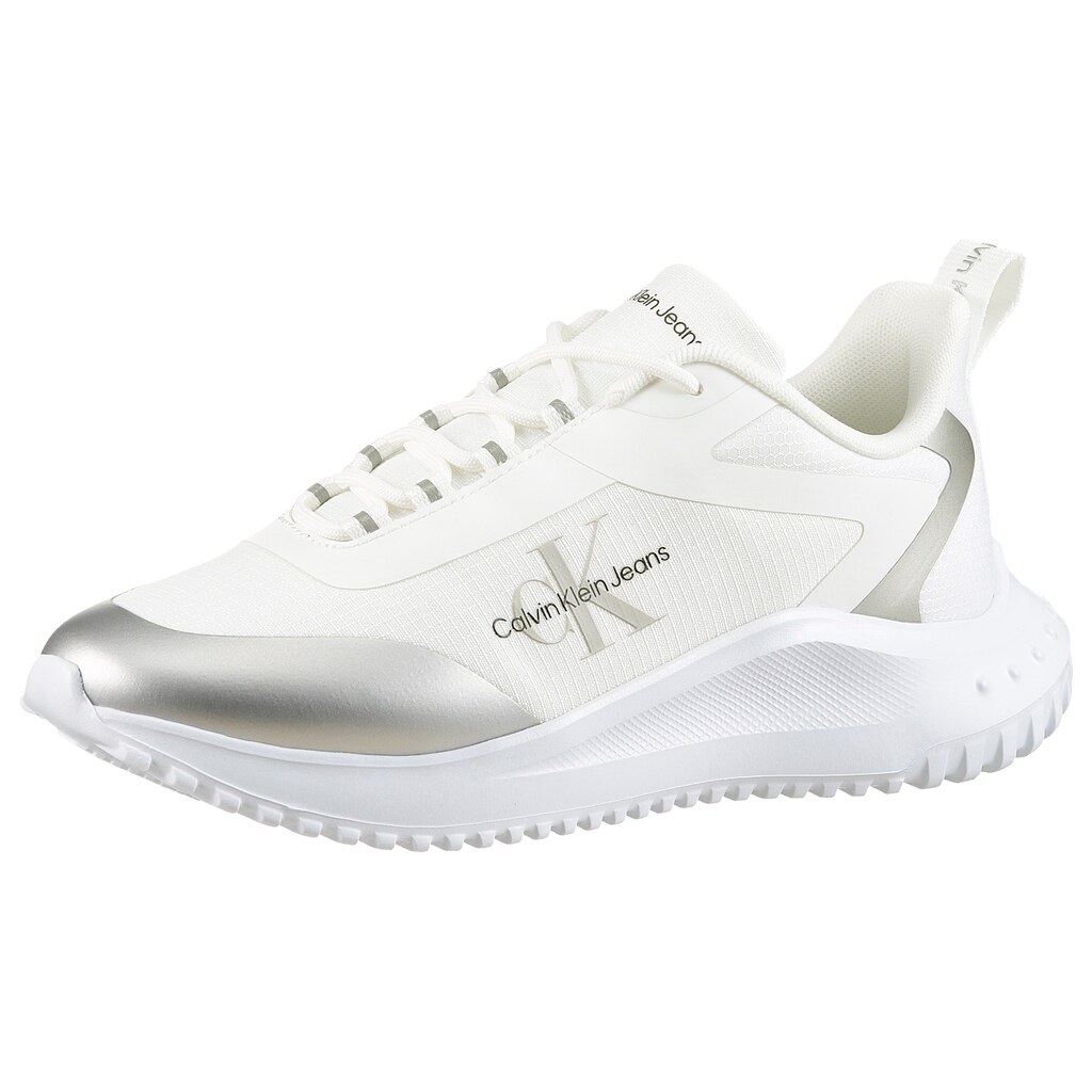 Calvin Klein Jeans Sneaker »EVA RUNNER LOW LACE MIX ML WN« Freizeitschuh Halbschuh Schnürschuh mit leichter Laufsohle kaufen