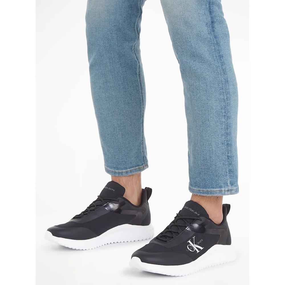 Calvin Klein Jeans Sneaker »EVA RUNNER LOW LACE ML MIX« Freizeitschuh Halbschuh Schnürschuh Mit CK-Logoemblem ▷ Für