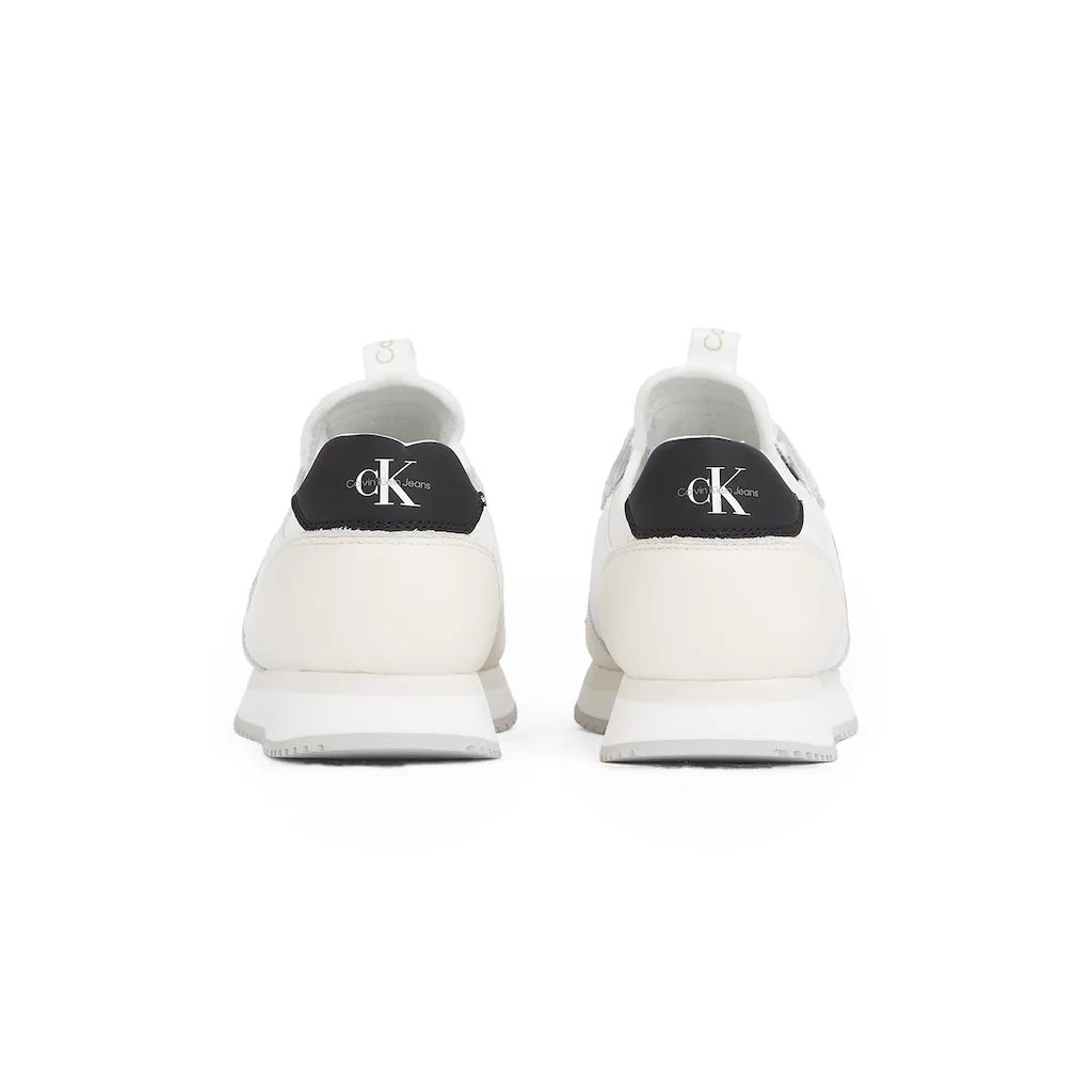 Calvin Klein Jeans Sneaker »RUNNER SOCK LACEUP ML LTH« Halbschuh Freizeitschuh Schnürschuh Mit Logoschriftzug ▷ Für