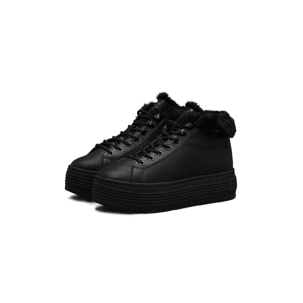 Calvin Klein Jeans Winterboots »BOLD PLATF LOW LACEUP MG LTH« Plateauboots Stiefelette High-Top Sneaker Logo in der Laufsohle kaufen