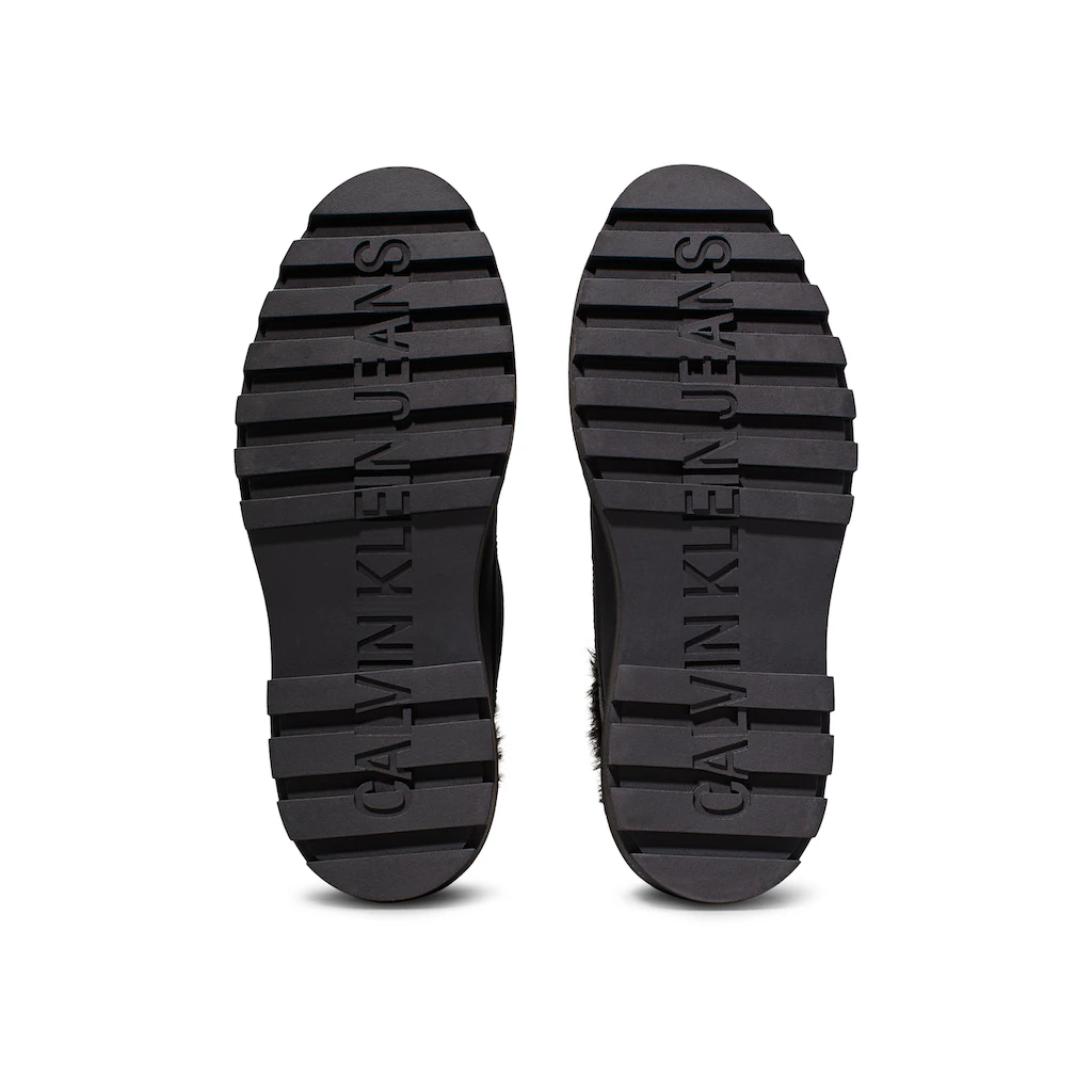 Calvin Klein Jeans Winterboots »FLATFORM LACE UP BOOT PADDED« Schnürboots Stiefelette Plateau-Profilsohle Mit Warmfutter Online Kaufen