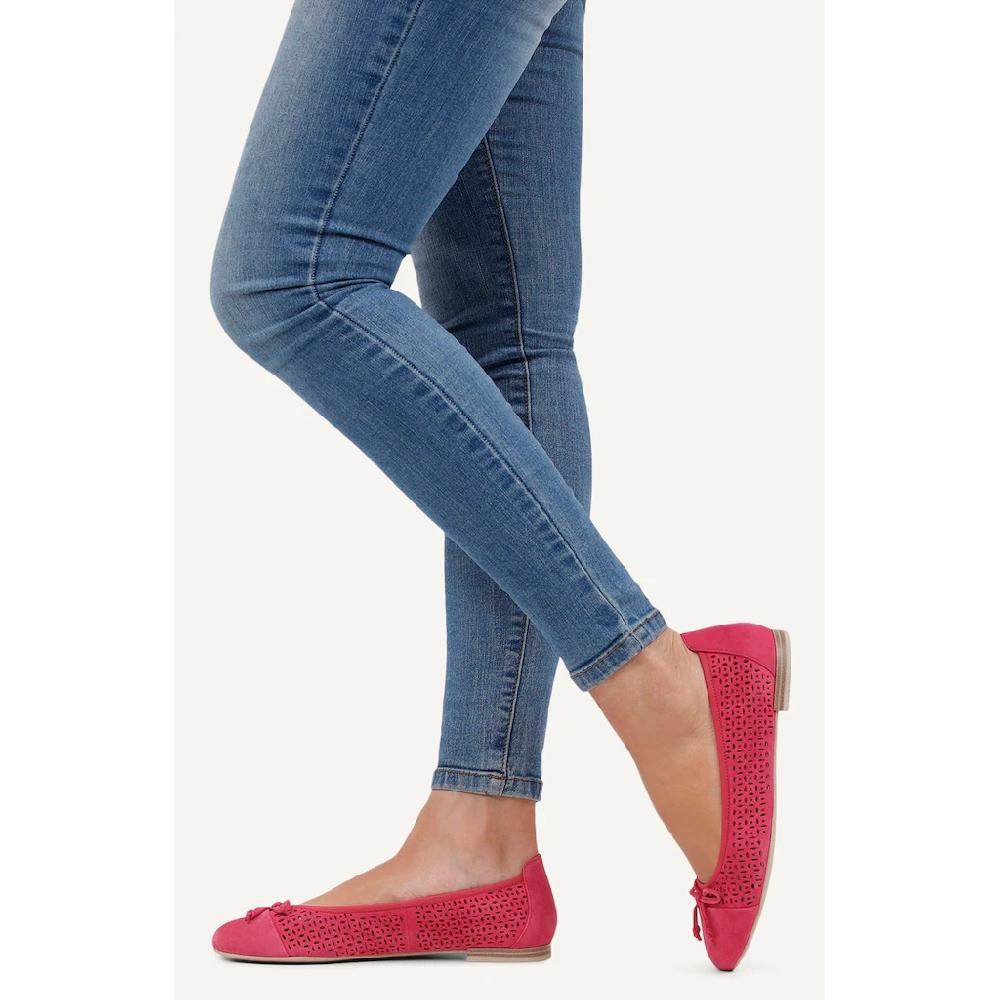 Caprice Ballerina Blockabsatz Businessschuh Bequemschuh Mit Dezenter Zierschleife