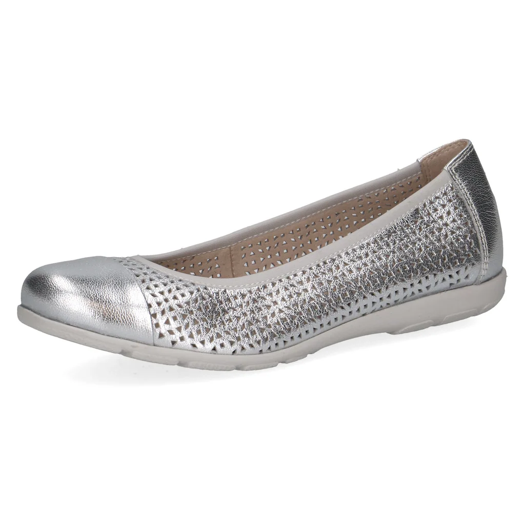 Caprice Ballerina Slipper Bequemschuh Schlupfschuh mit Perforation ▷ für