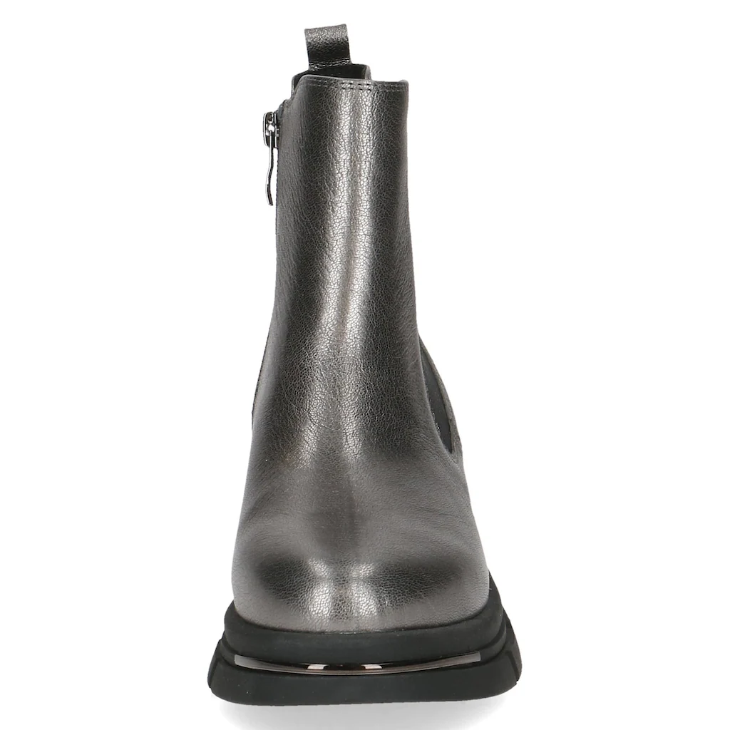 Caprice Chelseaboots Blockabsatz Plateau Stiefelette In Auffälliger Metallic-Optik Bestellen