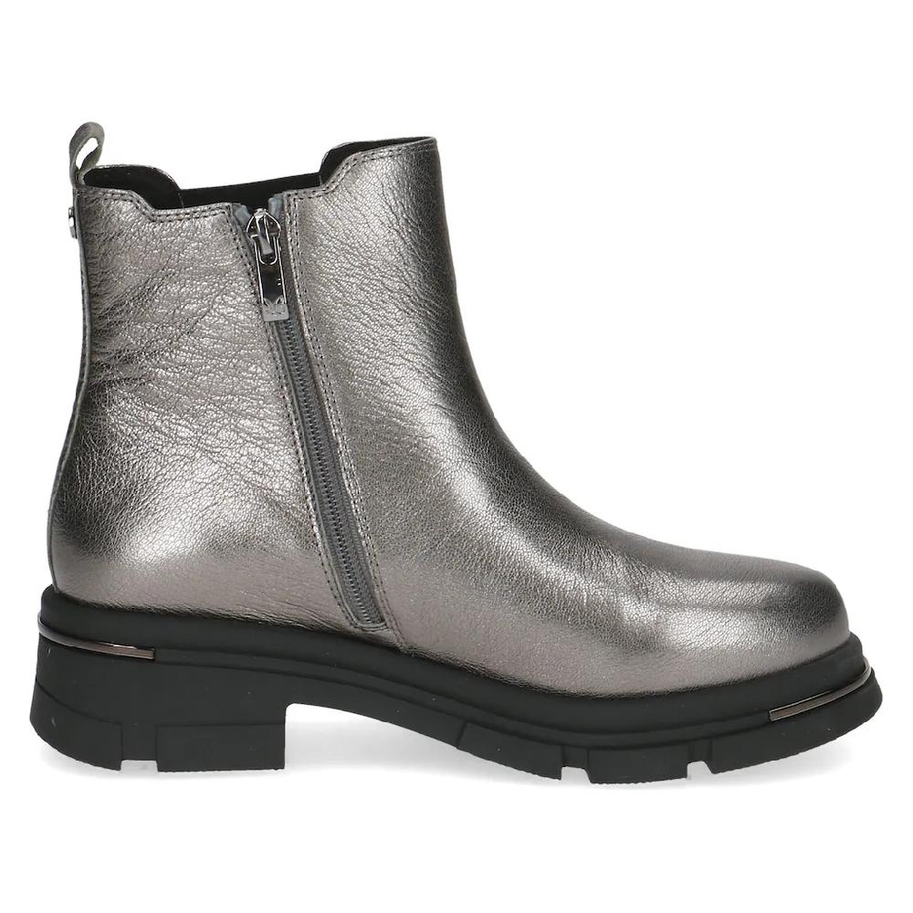 Caprice Chelseaboots Blockabsatz Plateau Stiefelette In Auffälliger Metallic-Optik Bestellen