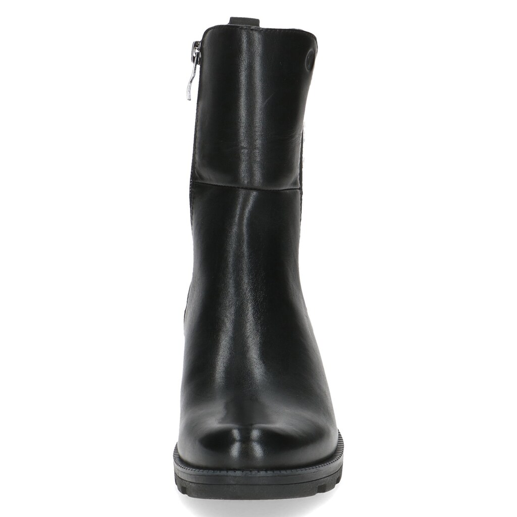 Caprice Chelseaboots Blockabsatz Stiefelette Komfortschuh Mit Breitem Stretcheinsatz Online Kaufen