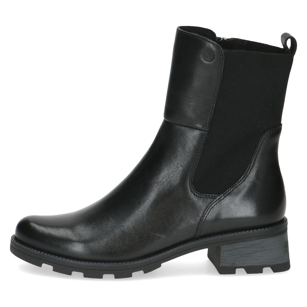 Caprice Chelseaboots Blockabsatz Stiefelette Komfortschuh Mit Breitem Stretcheinsatz Online Kaufen