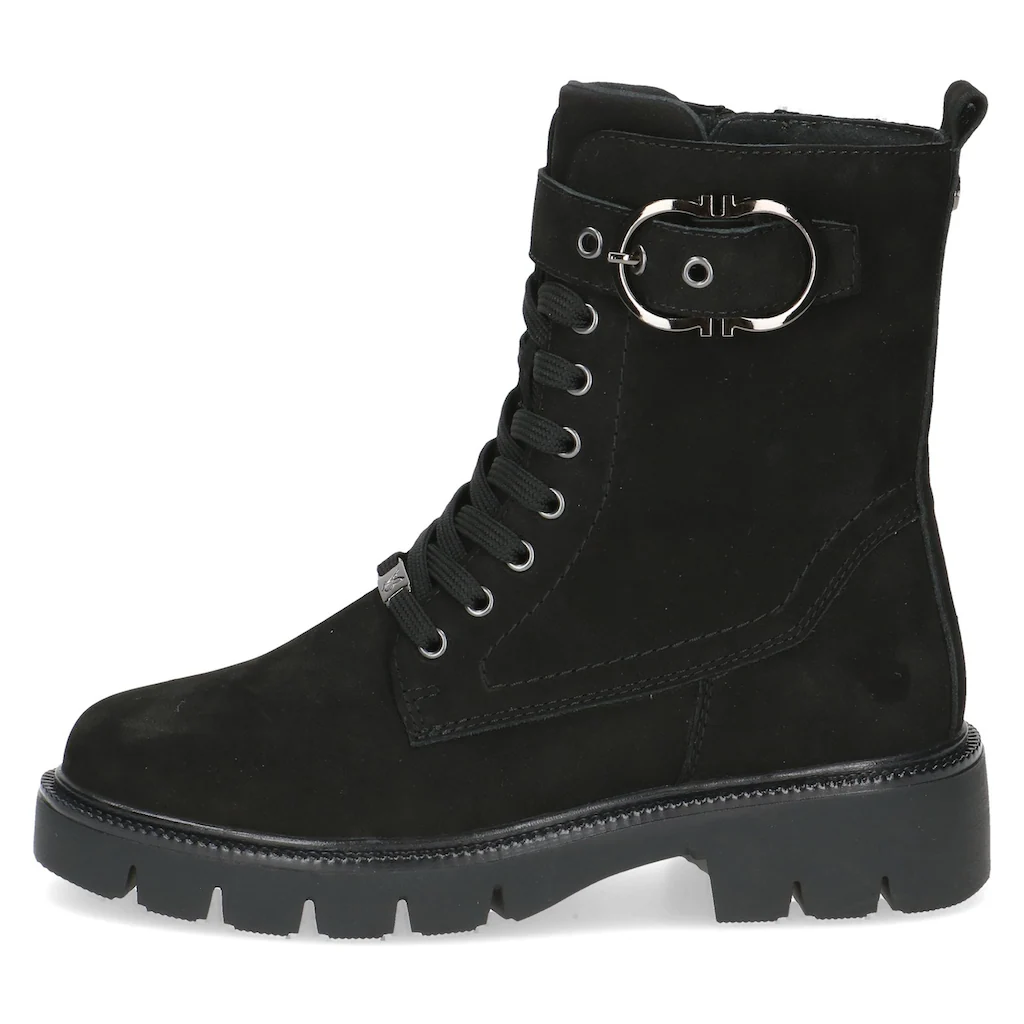 Caprice Schnürboots Blockabsatz Schnürstiefelette Mit Praktischem Wechselfußbett Online Kaufen