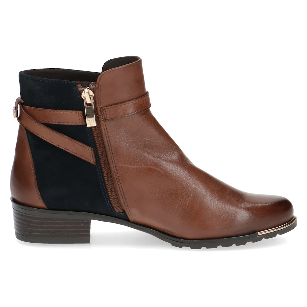 Caprice Stiefelette Blockabsatz Boots Mit Zierschnalle Und Zierriemchen Online Bestellen