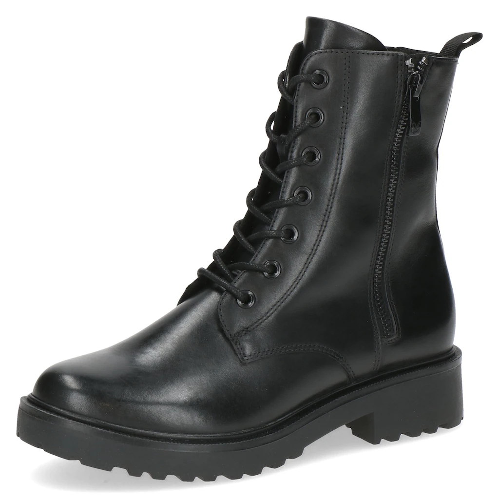 Caprice Stiefelette Blockabsatz Schnürstiefelette Schnürboots zwei Reißverschlüsse online kaufen